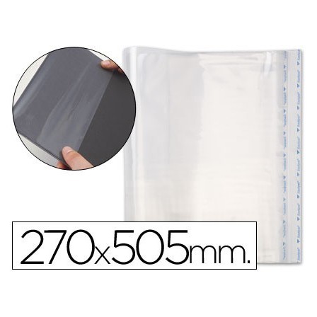 FORRALIBRO PP AJUSTABLE ADHESIVO 270X505 MM -BLISTER