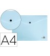 CARPETA LIDERPAPEL DOSSIER BROCHE POLIPROPILENO DIN A4 CELESTE OPAC...