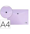 CARPETA LIDERPAPEL DOSSIER BROCHE POLIPROPILENO DIN A4 LAVANDA OPAC...