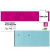 TALONARIO LIDERPAPEL MOSTRADOR 60X145 MM TL03 CELESTE CON MATRIZ