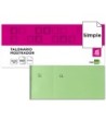 TALONARIO LIDERPAPEL MOSTRADOR 60X145 MM TL06 VERDE CON MATRIZ