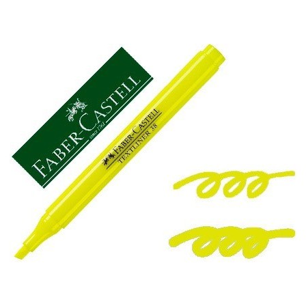 ROTULADOR FABER CASTELL FLUORESCENTE TEXTLINER 38 AMARILLO