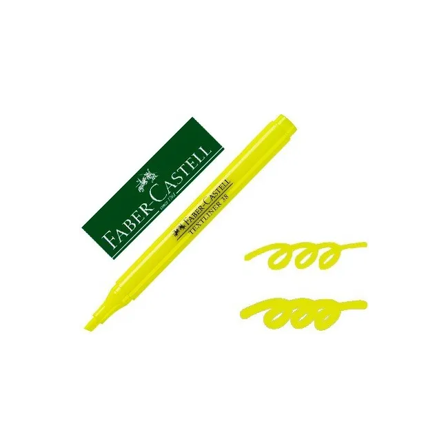 ROTULADOR FABER CASTELL FLUORESCENTE TEXTLINER 38 AMARILLO