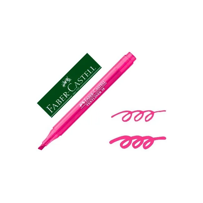 ROTULADOR FABER CASTELL FLUORESCENTE TEXTLINER 38 ROSA