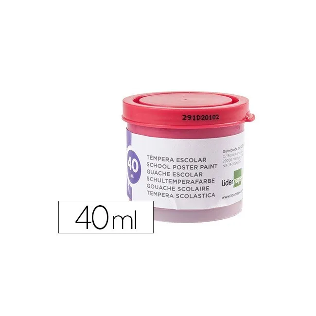 TEMPERA LIDERPAPEL ESCOLAR 40 ML MAGENTA