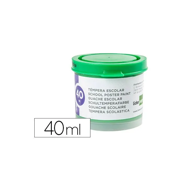 TEMPERA LIDERPAPEL ESCOLAR 40 ML VERDE