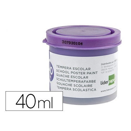 TEMPERA LIDERPAPEL ESCOLAR 40 ML VIOLETA