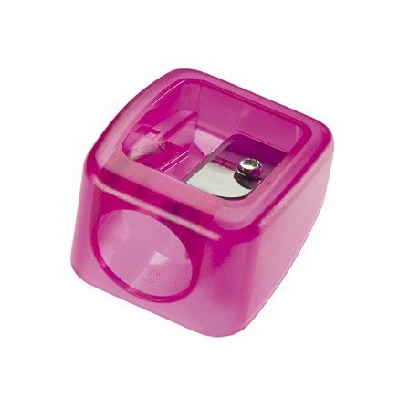 SACAPUNTAS MOR PLASTICO PARA CERAS GRUESAS DE 17MM 1 USO COLORES SU...