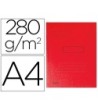 SUBCARPETA CARTULINA RECICLADA EXACOMPTA A4 ROJA 280G/M2 CON 2 SOLA...