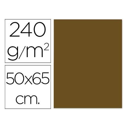 CARTULINA LIDERPAPEL 50X65 CM MARRON 240 GR UNIDAD