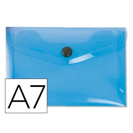 CARPETA LIDERPAPEL DOSSIER BROCHE 44222 POLIPROPILENO DIN A7 AZUL S...