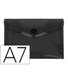 CARPETA LIDERPAPEL DOSSIER BROCHE POLIPROPILENO DIN A7 NEGRO OPACO