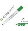 ROTULADOR Q-CONNECT PIZARRA BLANCA COLOR VERDE PUNTA REDONDA 3.0 MM