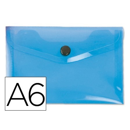 CARPETA LIDERPAPEL DOSSIER BROCHE 44232 POLIPROPILENO DIN A6 AZUL S...
