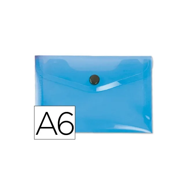 CARPETA LIDERPAPEL DOSSIER BROCHE 44232 POLIPROPILENO DIN A6 AZUL S...