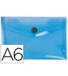 CARPETA LIDERPAPEL DOSSIER BROCHE 44232 POLIPROPILENO DIN A6 AZUL S...