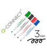 ROTULADOR Q-CONNECT PIZARRA BLANCA COLORES SURTIDOS PUNTA REDONDA 3...