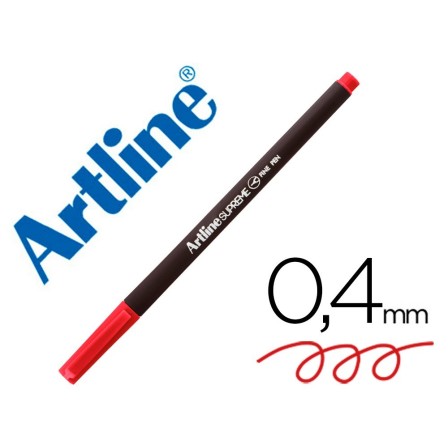 ROTULADOR ARTLINE SUPREME EPFS200 FINE LINER PUNTA DE FIBRA ROJO 0,...
