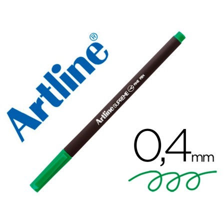 ROTULADOR ARTLINE SUPREME EPFS200 FINE LINER PUNTA DE FIBRA VERDE M...