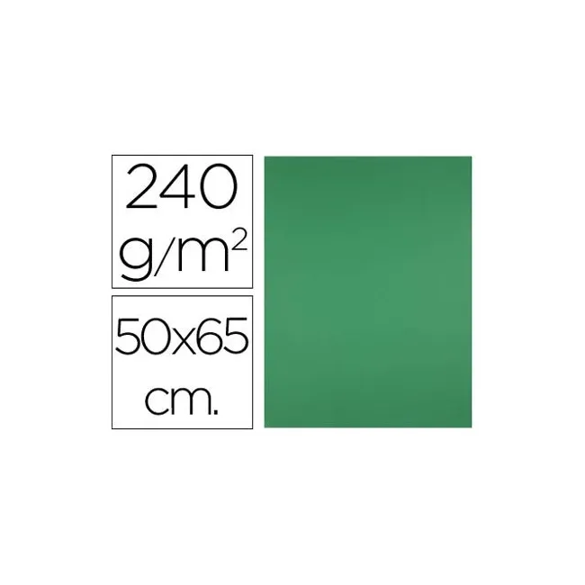 CARTULINA LIDERPAPEL 50X65 CM 240G/M2 VERDE NAVIDAD