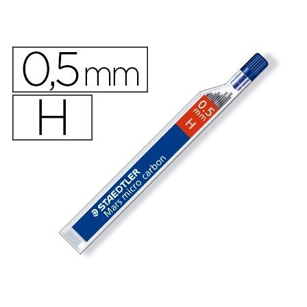 MINAS STAEDTLER MARS MICRO GRAFITO 0,5 MM H TUBO CON 12 UNIDADES
