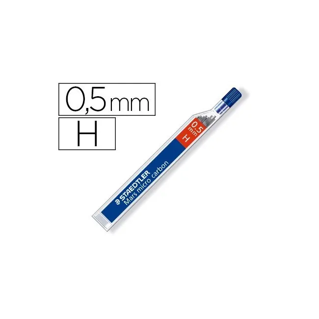MINAS STAEDTLER MARS MICRO GRAFITO 0,5 MM H TUBO CON 12 UNIDADES