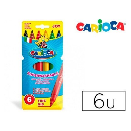 ROTULADOR CARIOCA JOY CAJA DE 6 COLORES