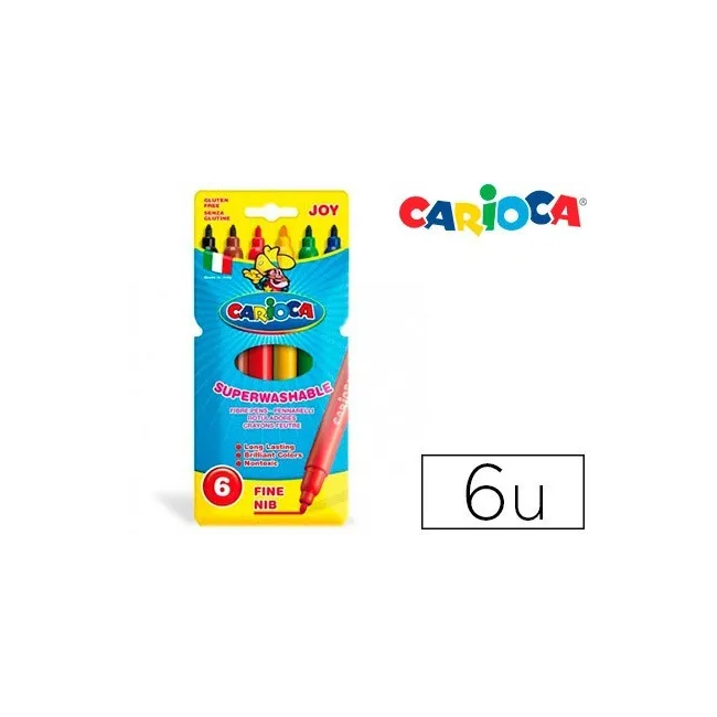 ROTULADOR CARIOCA JOY CAJA DE 6 COLORES