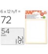 ETIQUETAS LIDERPAPEL SOBRE DE 10 H. + 2 H. OBSEQUIO 26X54 MM -6 UNI...