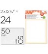 ETIQUETAS LIDERPAPEL SOBRE DE 10 H. + 2 H. OBSEQUIO 50X50 MM -2 UNI...
