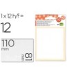 ETIQUETAS LIDERPAPEL SOBRE DE 10 H. + 2 H. OBSEQUIO 81X110 MM 1 UNI...