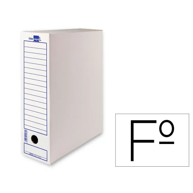 CAJA ARCHIVO DEFINITIVO LIDERPAPEL CARTON 340 G/M2 FOLIO