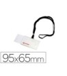 IDENTIFICADOR CON CORDON PLANO NEGRO GRAFOPLAS 65X95 MM CON APERTUR...