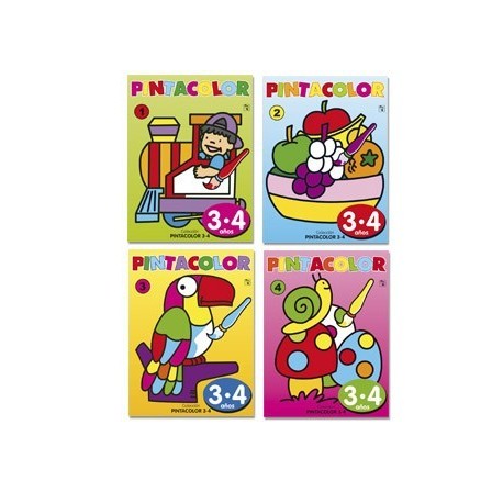 CUADERNO PARA COLOREAR PINTA COLOR PARA NIÑOS DE 3-4 AÑOS 16 PAGINA...