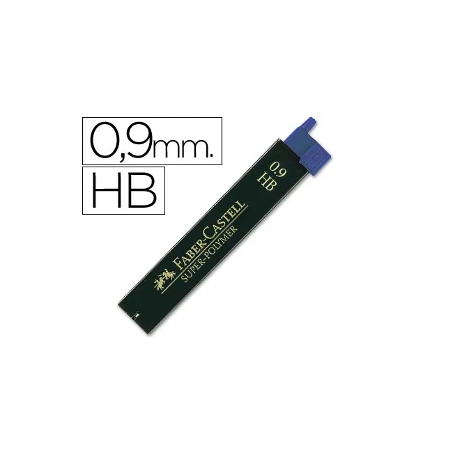 MINAS FABER GRAFITO 9069 0,9 MM HB -ESTUCHE DE 12 MINAS