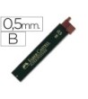 MINAS FABER GRAFITO 9065 0,5 MM B -ESTUCHE DE 12 MINAS