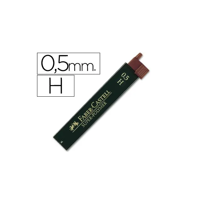 MINAS FABER GRAFITO 9065 0,5 MM H -ESTUCHE DE 12 MINAS