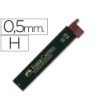 MINAS FABER GRAFITO 9065 0,5 MM H -ESTUCHE DE 12 MINAS
