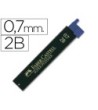 MINAS FABER GRAFITO 9067 0,7 MM 2B -ESTUCHE DE 12 MINAS