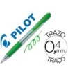 BOLIGRAFO PILOT SUPER GRIP VERDE RETRACTIL SUJECION DE CAUCHO TINTA...