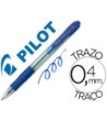 BOLIGRAFO PILOT SUPER GRIP AZUL RETRACTIL SUJECION DE CAUCHO TINTA ...