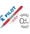 BOLIGRAFO PILOT SUPER GRIP ROJO RETRACTIL SUJECION DE CAUCHO TINTA ...