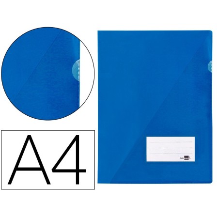CARPETA LIDERPAPEL DOSSIER A4 UÑERO AZUL