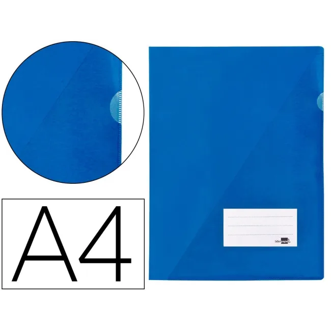 CARPETA LIDERPAPEL DOSSIER A4 UÑERO AZUL
