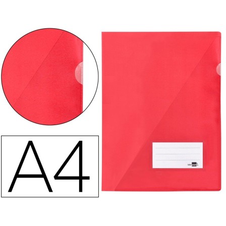 CARPETA LIDERPAPEL DOSSIER A4 UÑERO ROJA