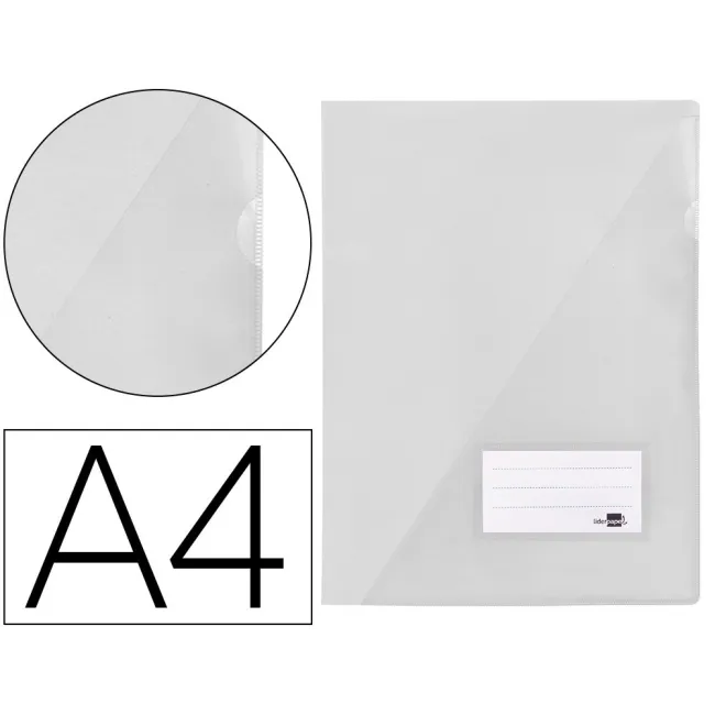 CARPETA LIDERPAPEL DOSSIER A4 UÑERO TRANSPARENTE