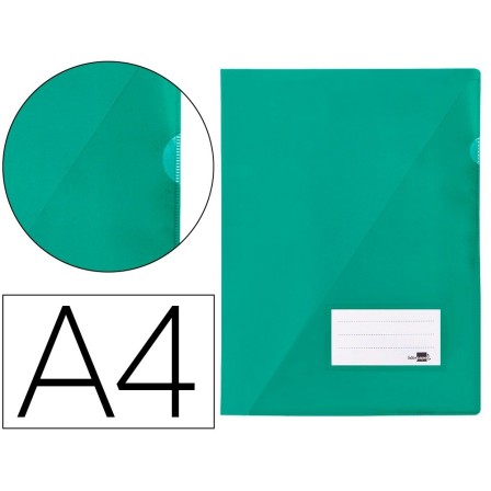 CARPETA LIDERPAPEL DOSSIER A4 UÑERO VERDE
