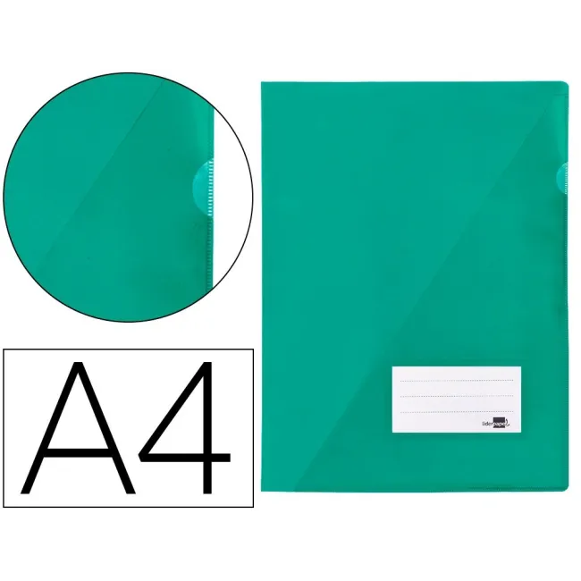 CARPETA LIDERPAPEL DOSSIER A4 UÑERO VERDE
