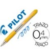 BOLIGRAFO PILOT SUPER GRIP AMARILLO -RETRACTIL -SUJECION DE CAUCHO ...