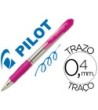 BOLIGRAFO PILOT SUPER GRIP ROSA -RETRACTIL -SUJECION DE CAUCHO -TIN...